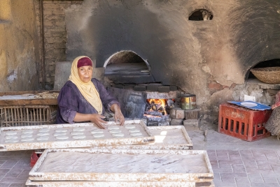 Making Pita Bread Memphis Egypt